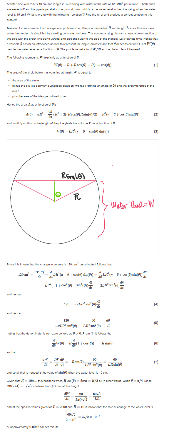  Please find the error in the following solution and proved a