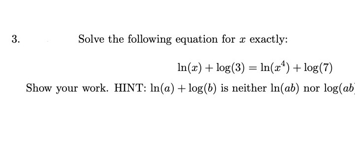 1. Consider the following graph for y = f(:c): 1\" (12,3) m