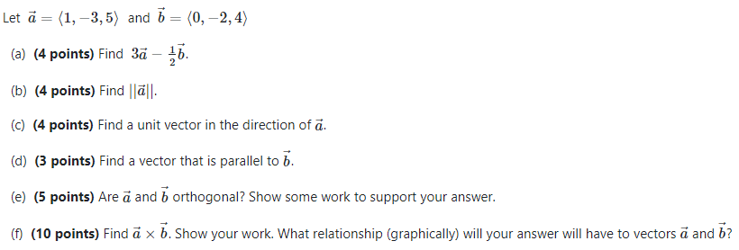 points} Find E it}. {b} {4 points} Find \"a\". {cl {4 points}