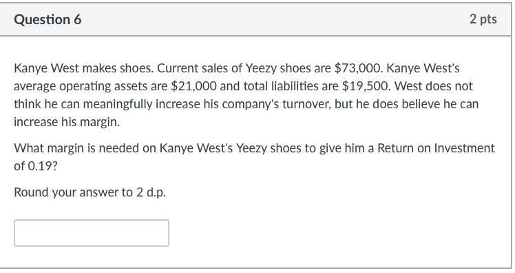 Costs, Revenues Submit QuizQuestion 2 2 pts Cardi B reported the following