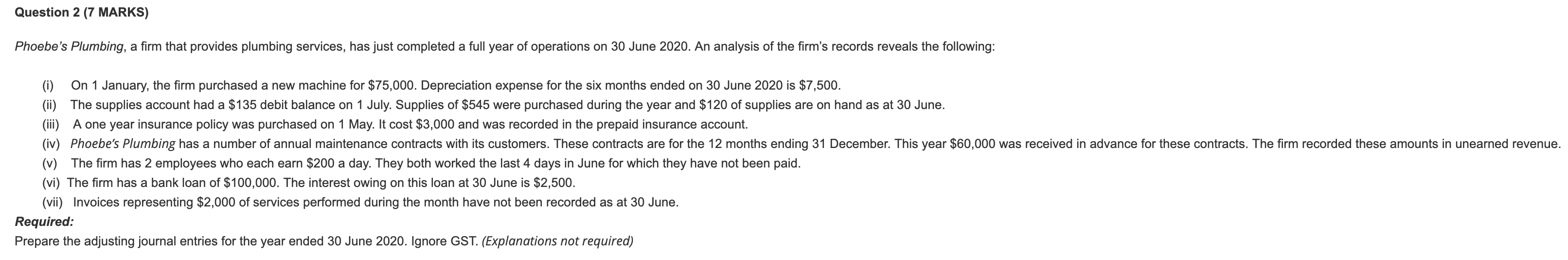  could i get some help with this question Question 2 (7