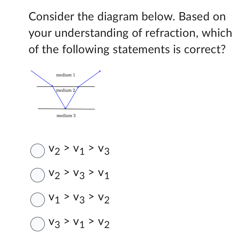 V2 > V 3 > V1 v1 > V 3 > V2