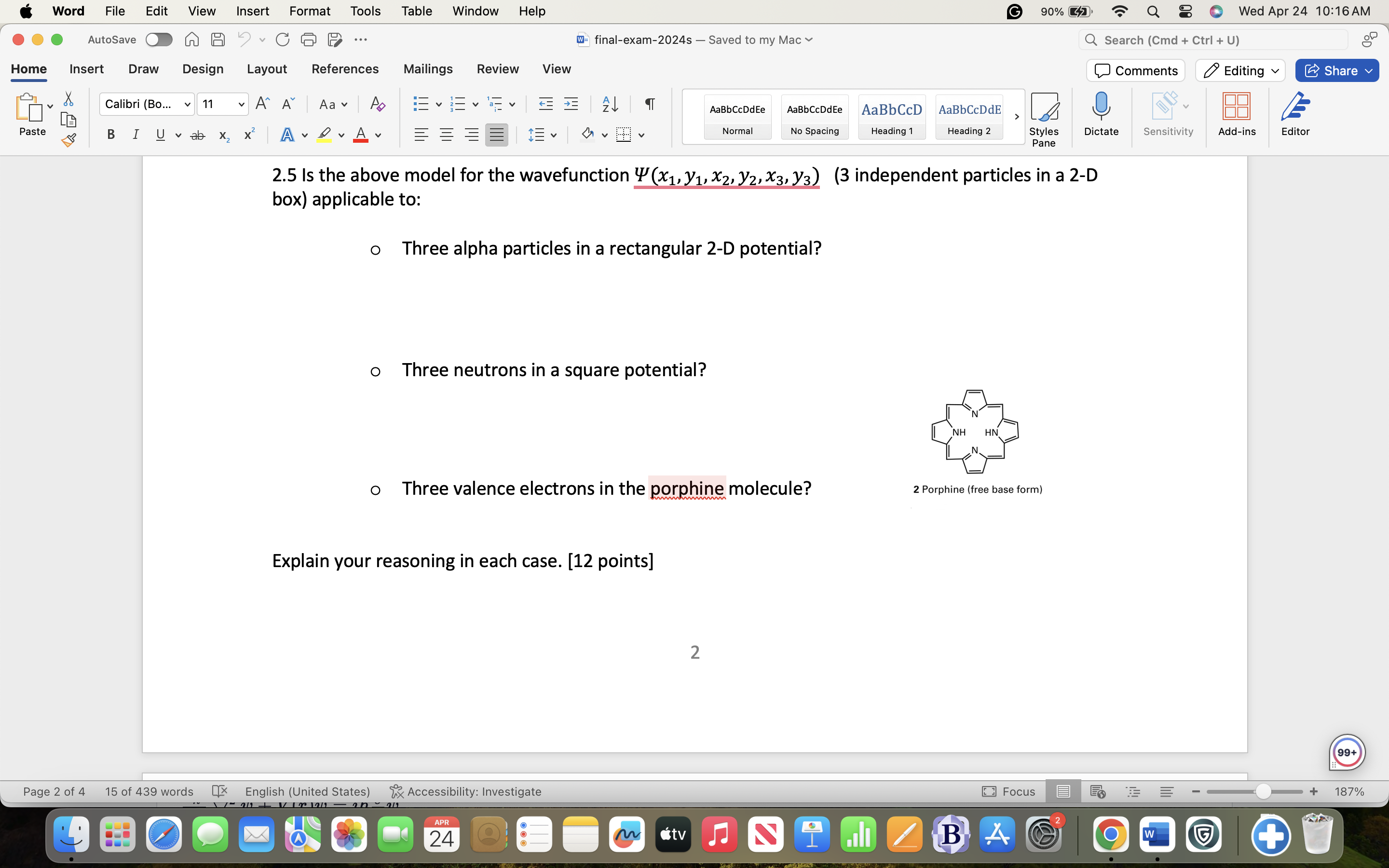  Word File Edit View Insert Format Tools Table Window G 90%