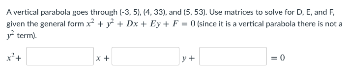 (-2, 6) creates D + E + 1F = (2, 8) creates
