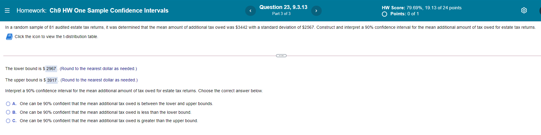 9.3.13 5 HW Score: 79 69%, 1913 ot24 points Fan 2: (M