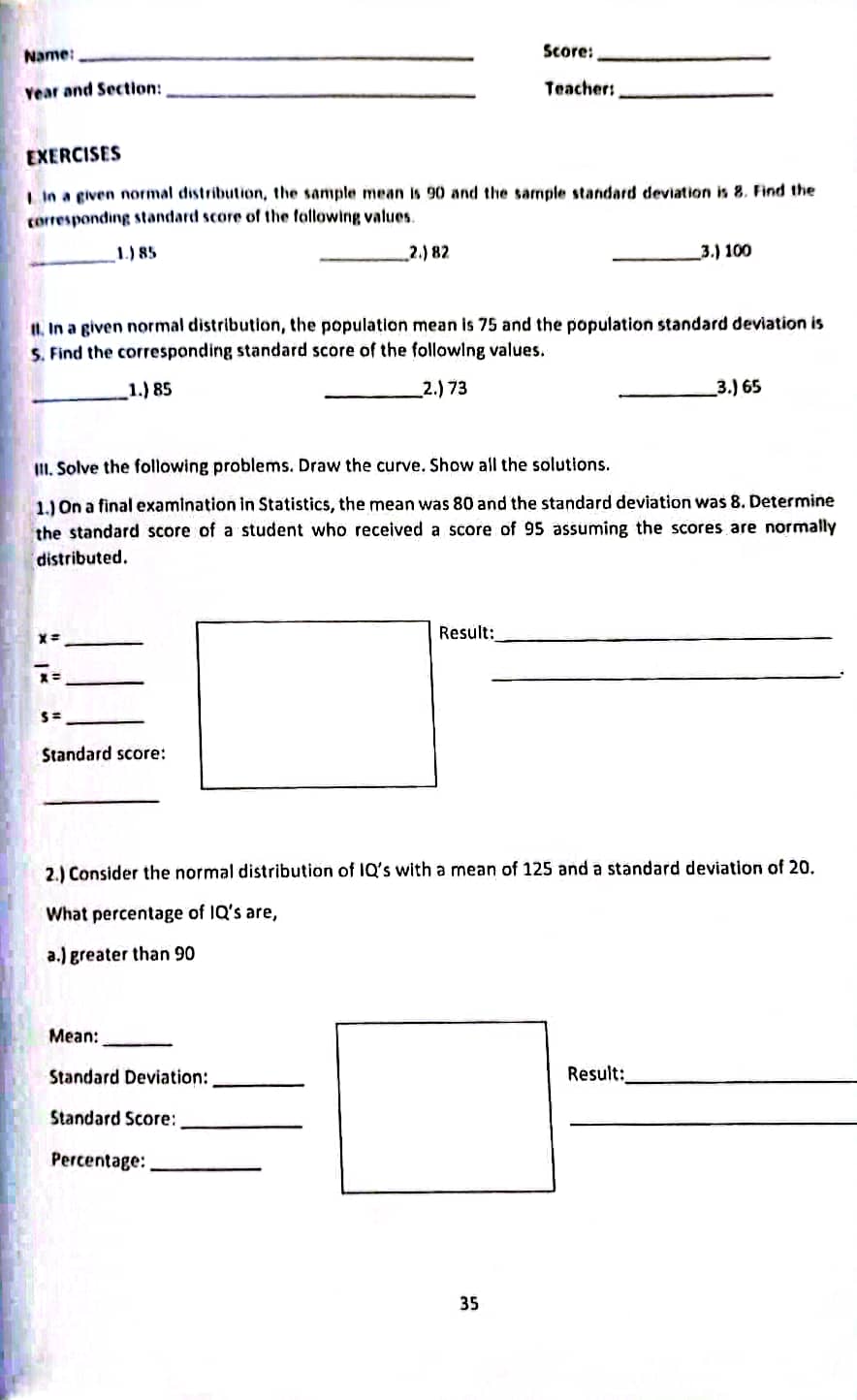 and 3 female teachers. 3.) The Window Corporation has 278 employees. 4.)