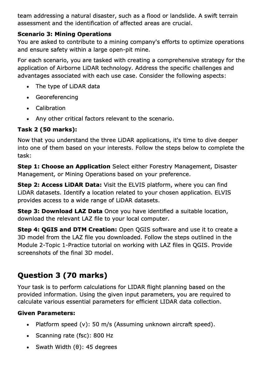 wavelength of 900 nm, attached to a drone flying at an altitude