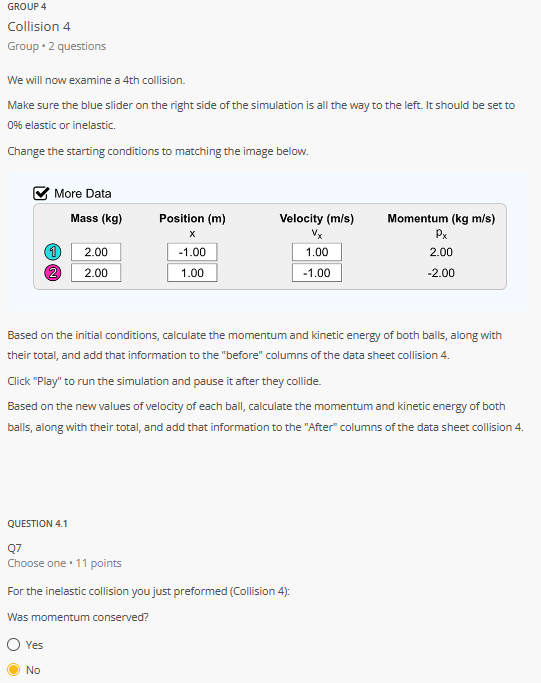 of both balls, along with their total, and add that information to