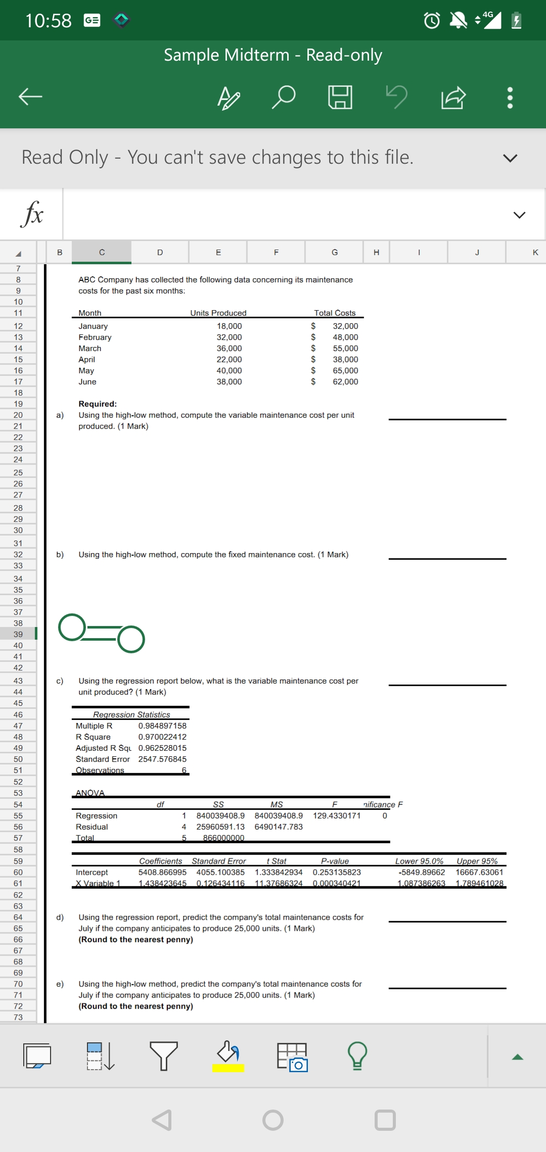  10:58 GE 4G Sample Midterm - Read-only . . . Read