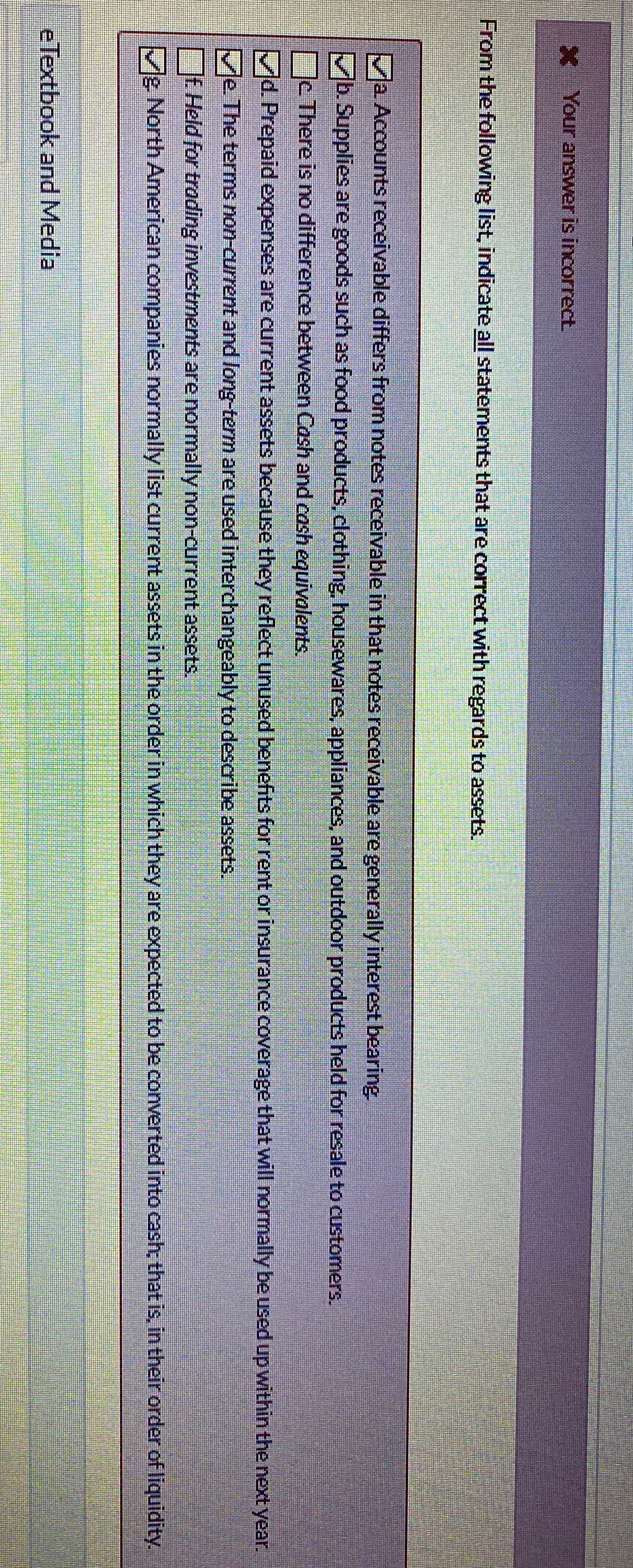 Plz solve this question X Your answer is incorrect. From the following