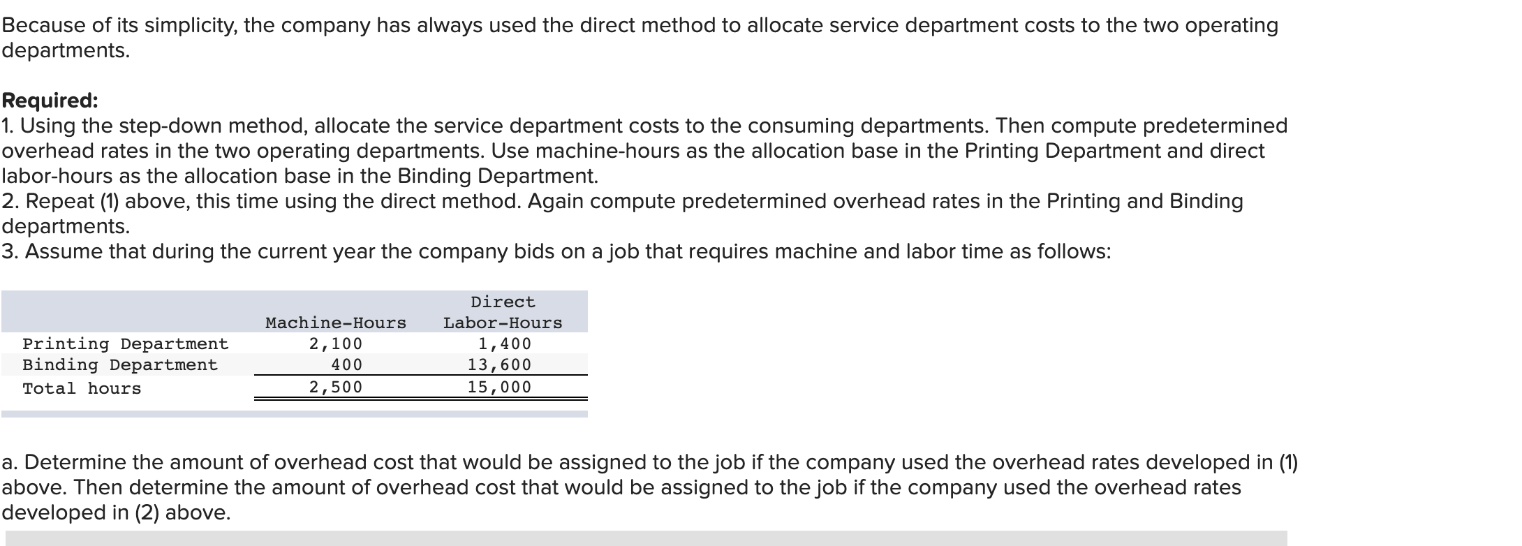 bid on that require a lot of press time in the Printing