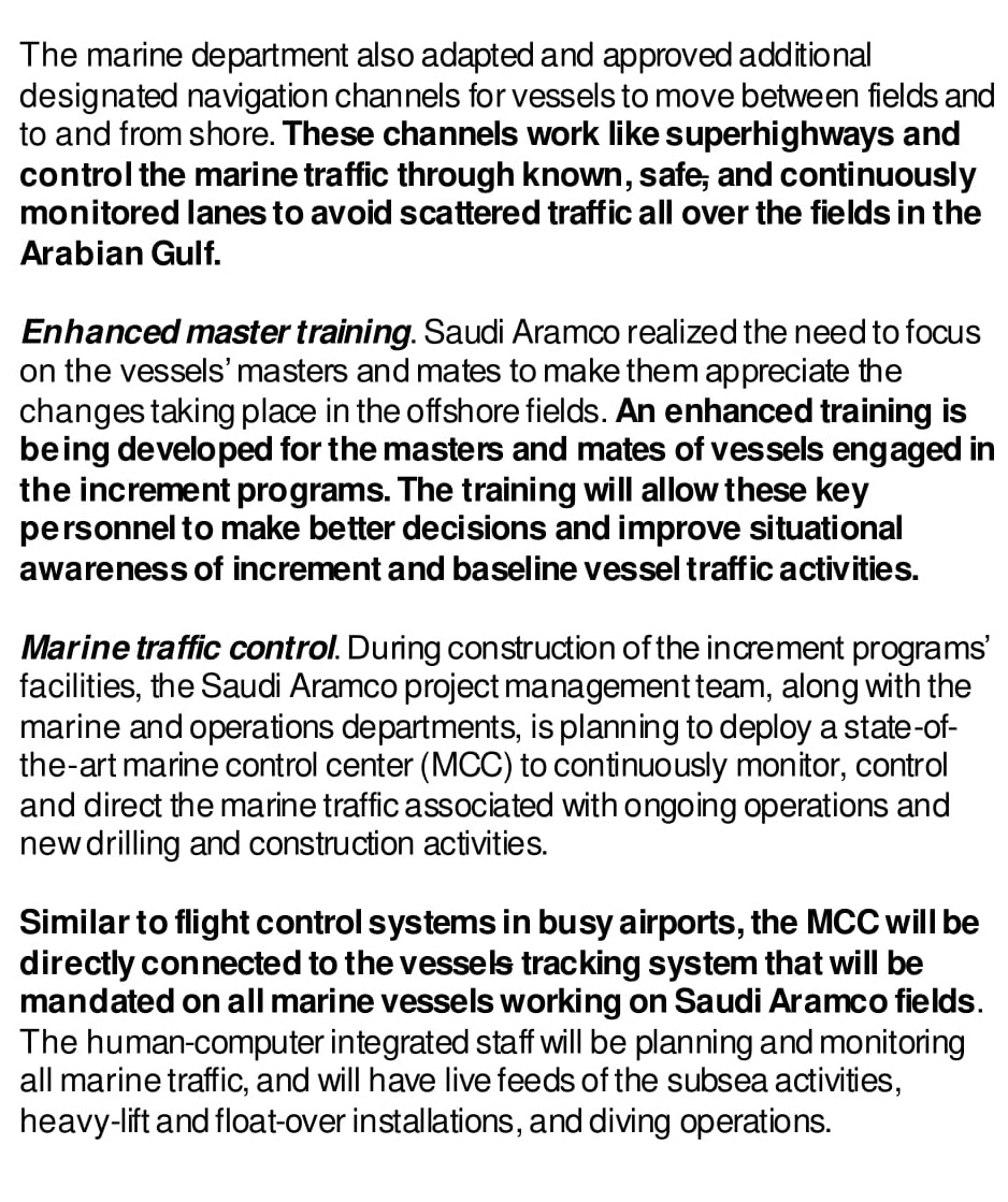 from around 100 offshore platforms, six offshore gas-oil separation plants, and hundreds