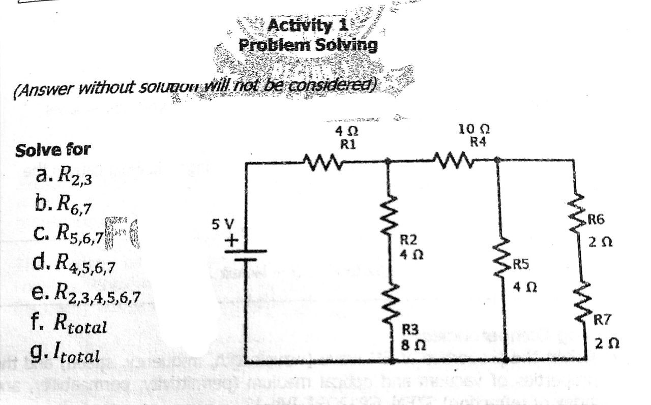 n 20 g. ItotalActivity 2 Problem Solving (Answer without solution will not