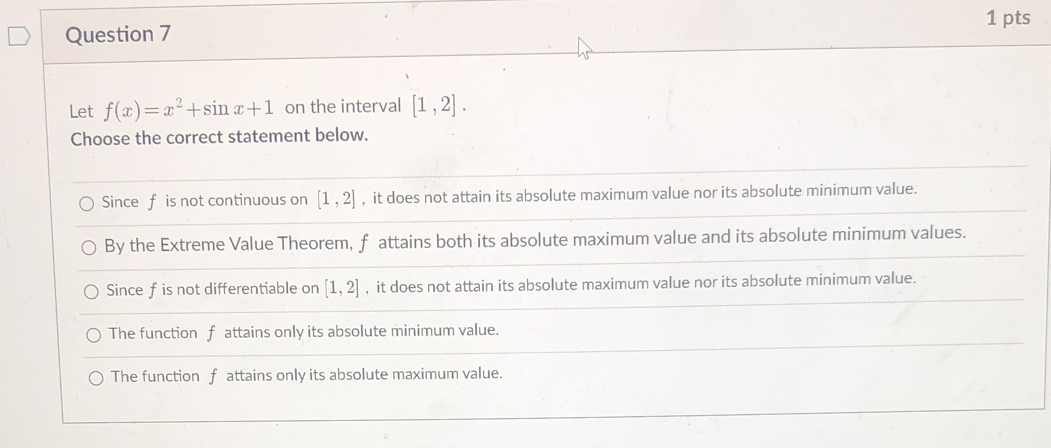 Question7 . " . , i} Let at) = $2 +Si11