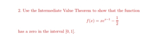MAKE CLEAR DRAWINGS PLEASE . 209 2. Use the Intermediate Value Theorem