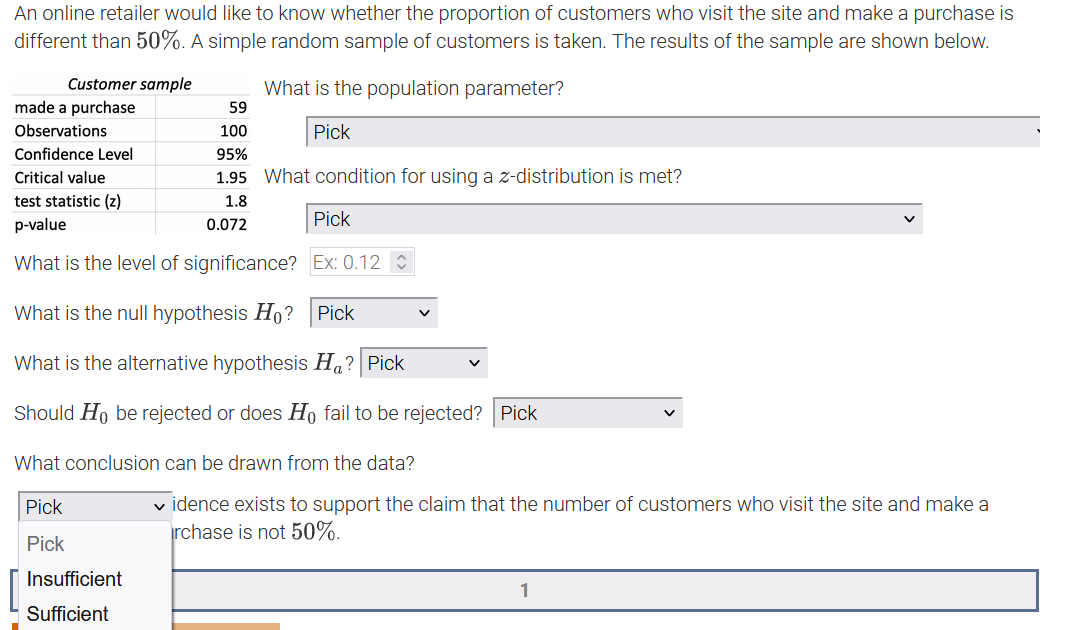 idence exists to support the claim that the number of customers who