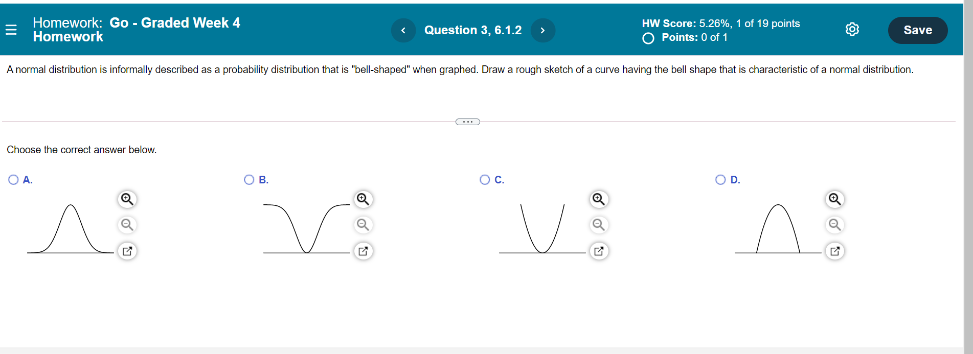 Score: 5.26%, 1 of 19 points Homework Save O Points: 0 of