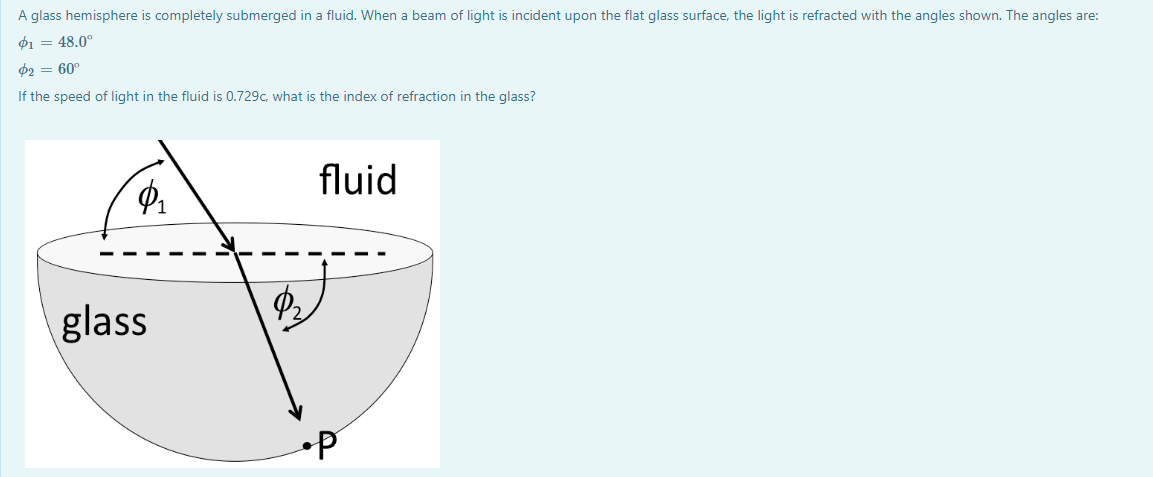 concave surface as shown. The focal point of the lens is 37