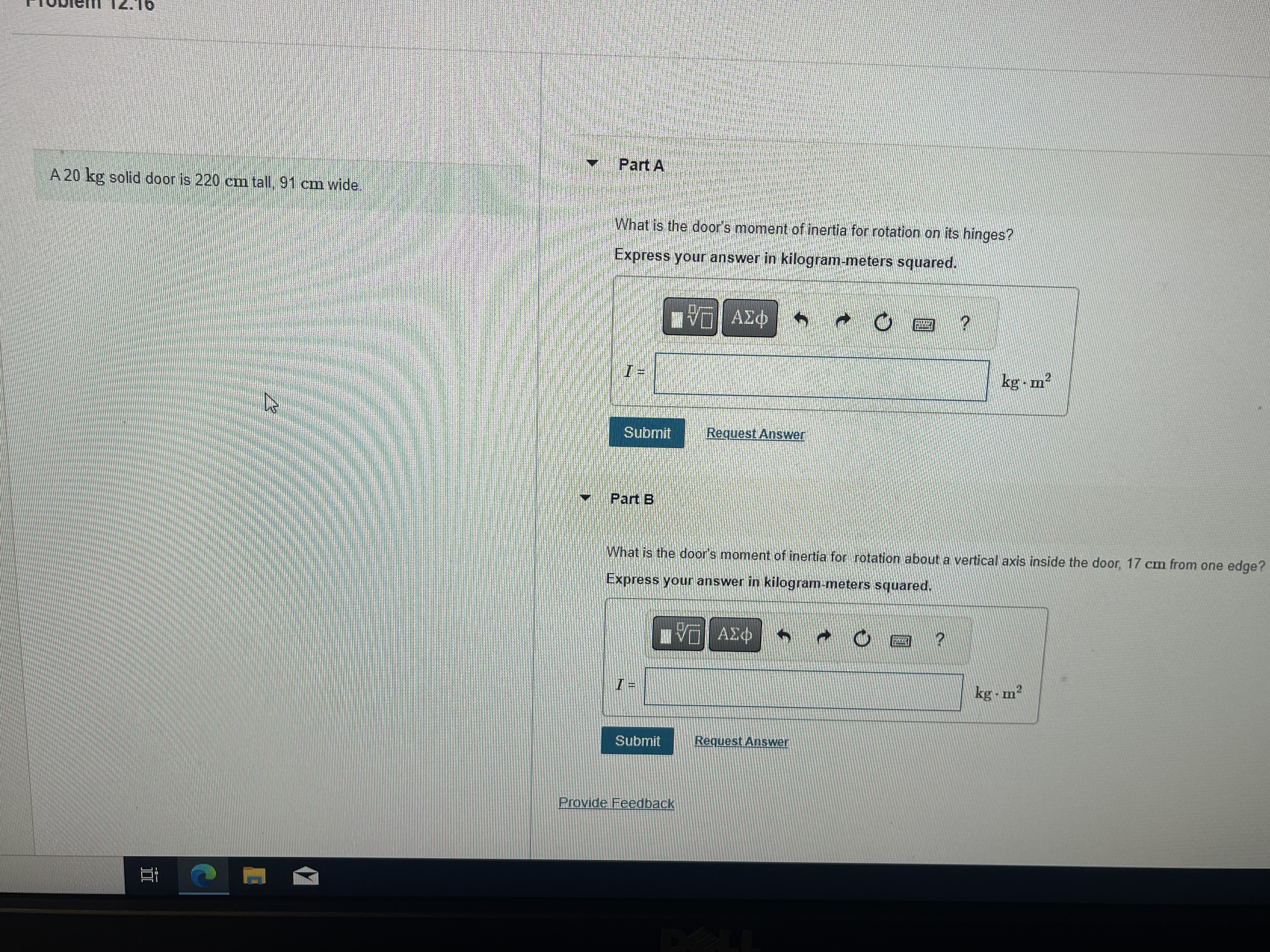 Submit Request Ansue Part B How long does it take the disk
