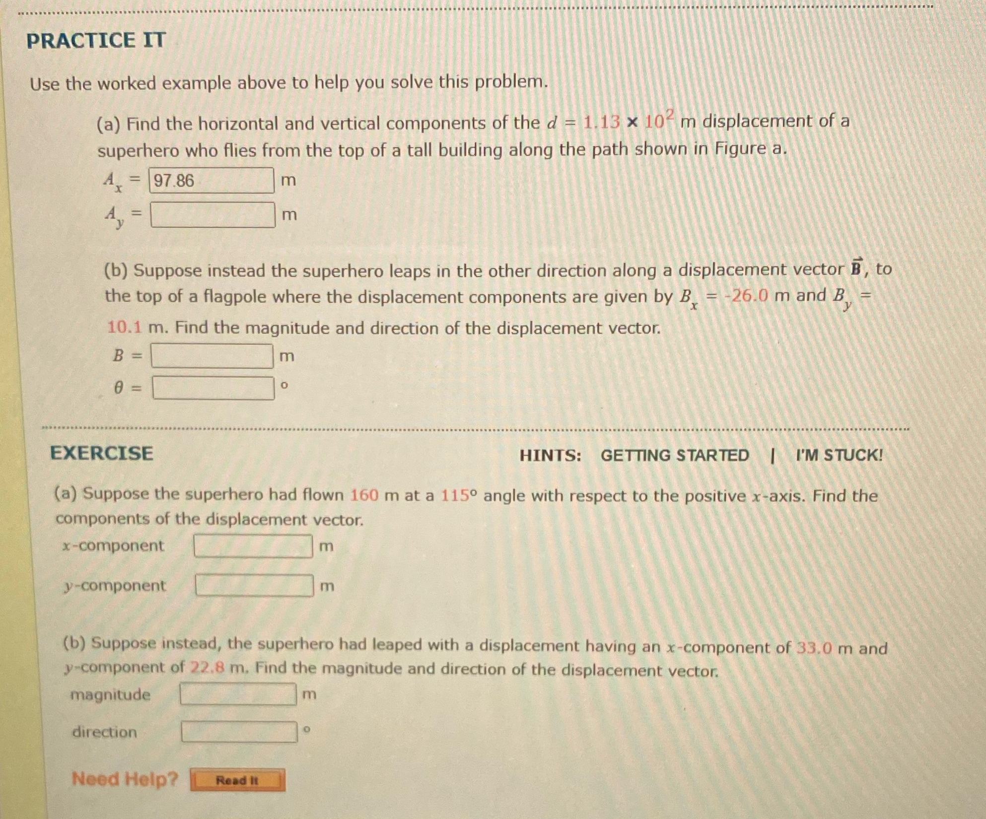  PRACTICE IT Use the worked example above to help you solve