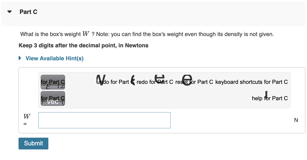 to what density and what volume are relevant to the object's mass.