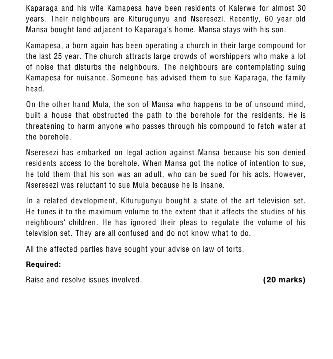 with the lowest to the highest. (6 marks) (Total 20 marks)Mr. Wakooba