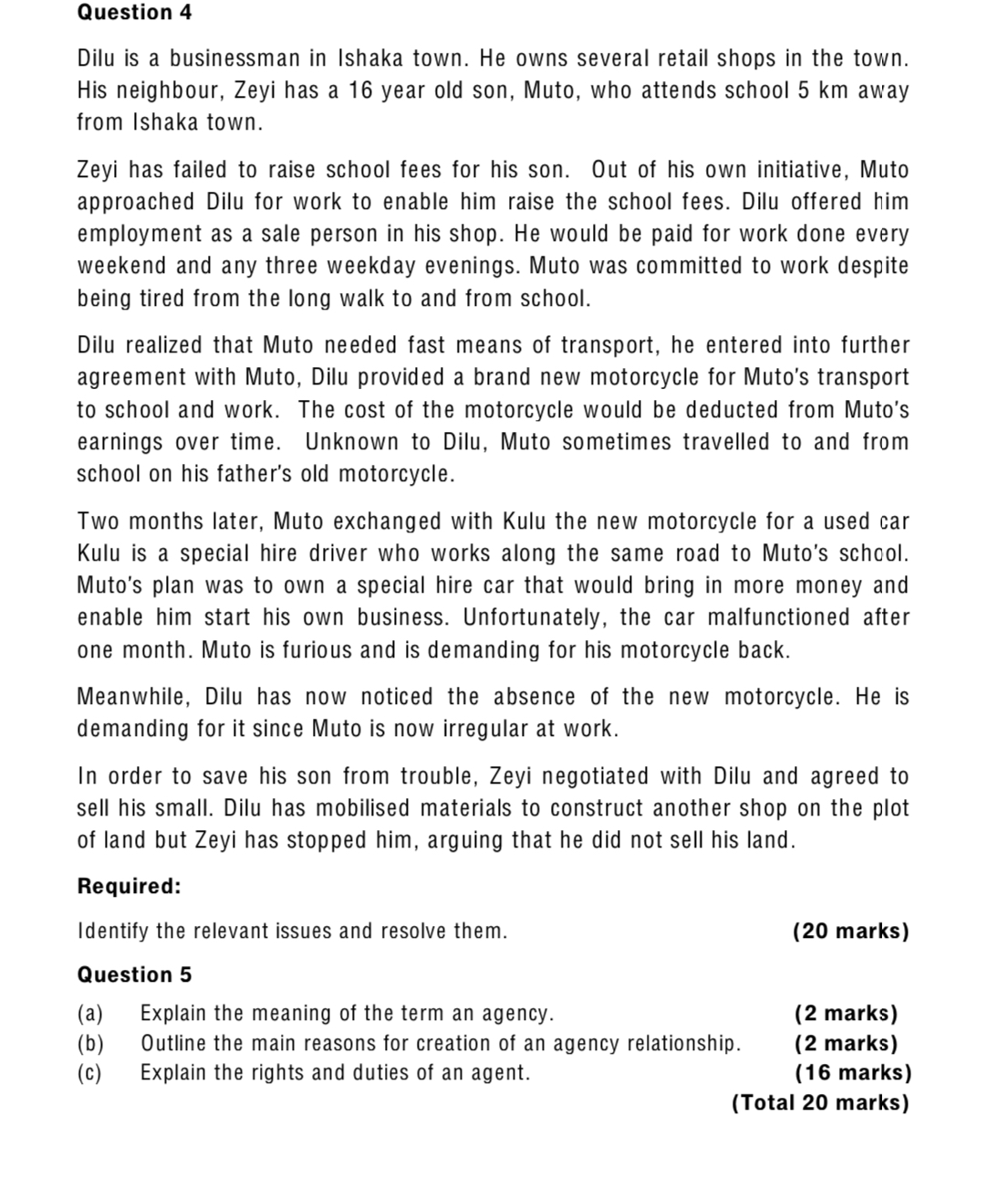 was paid his salary arrears of Shs. 20 million. He decided to