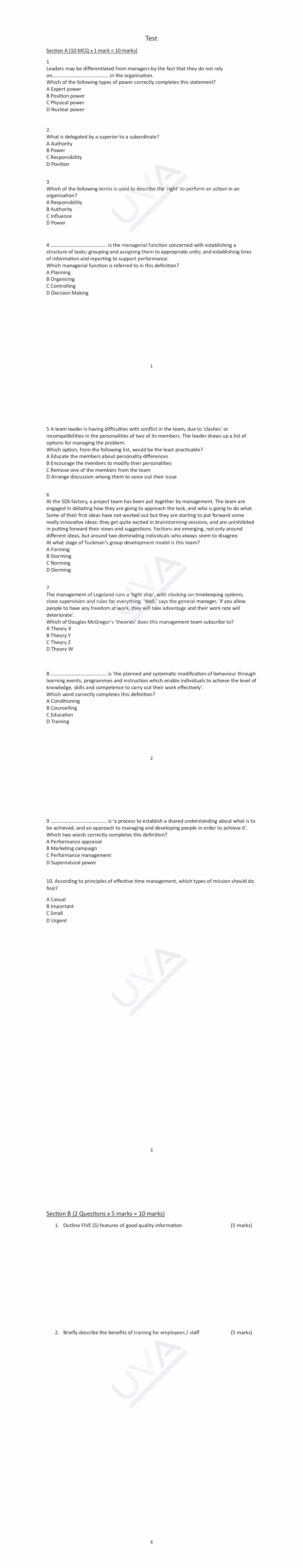 Leaders may be differentiated from managers by the fact that they do