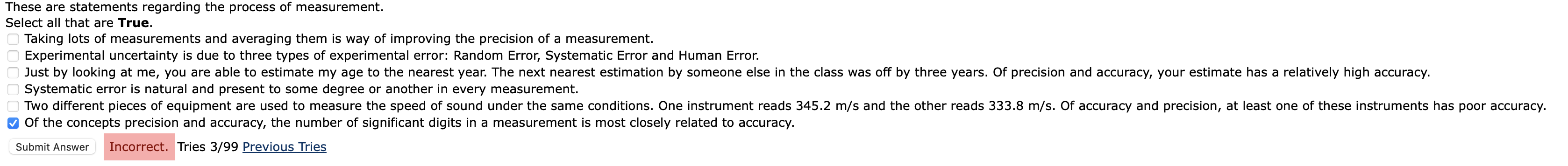 result? Centimeters (cm) Meters (m) 0 Millimeters (mm) The precision of our
