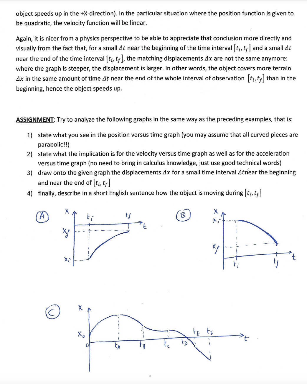 we should be able in principle to: 1} What do the velocity