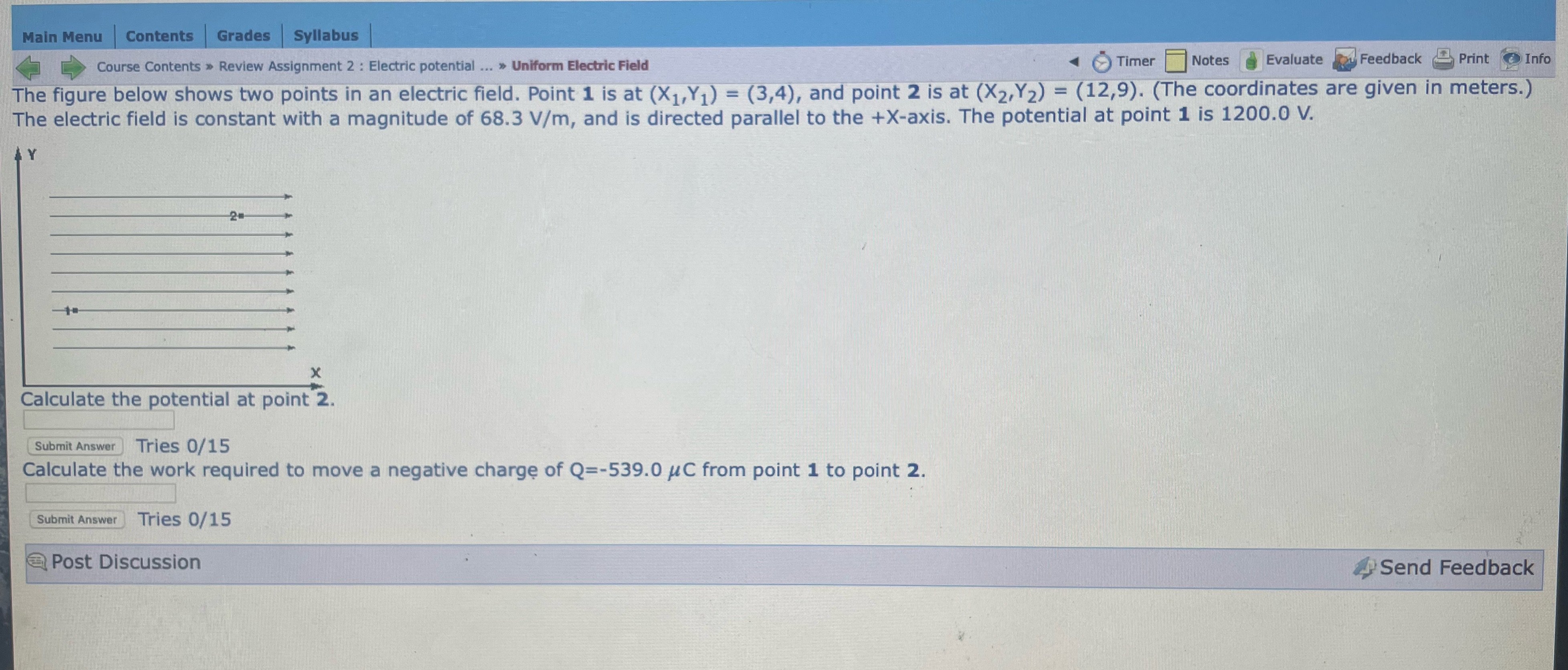 Main Menu Contents Grades Syllabus Course Contents > Review Assignment 2