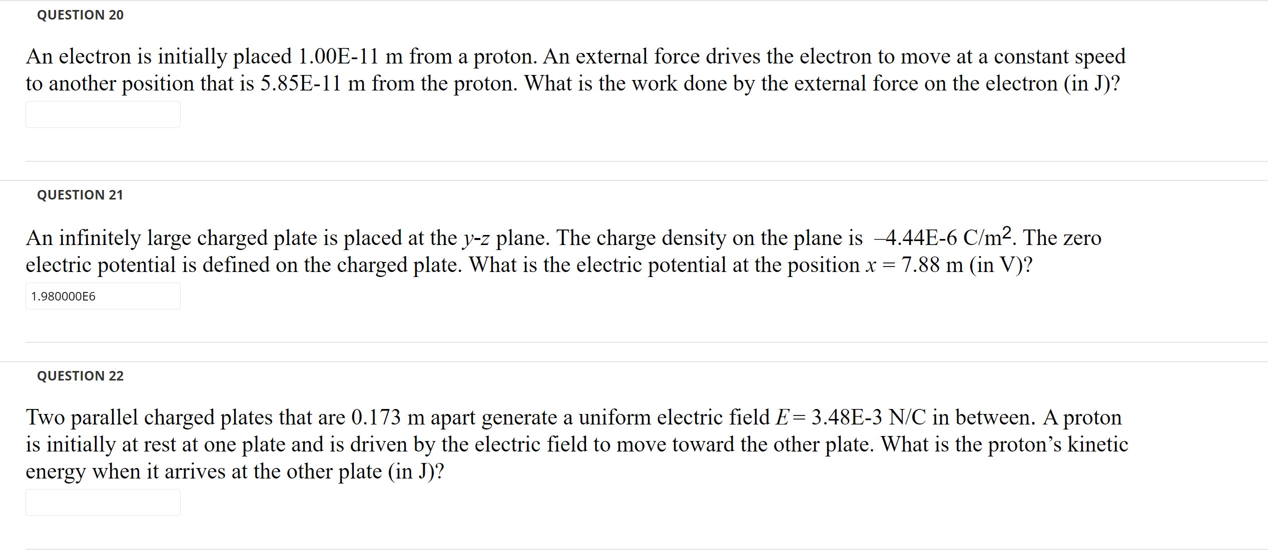 is placed at the point 1.50 m from the spherical center. Q1