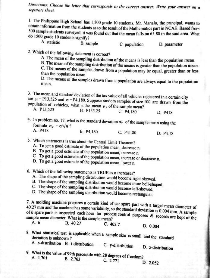 refer to this situation: A sample poll of 100 voters chosen at