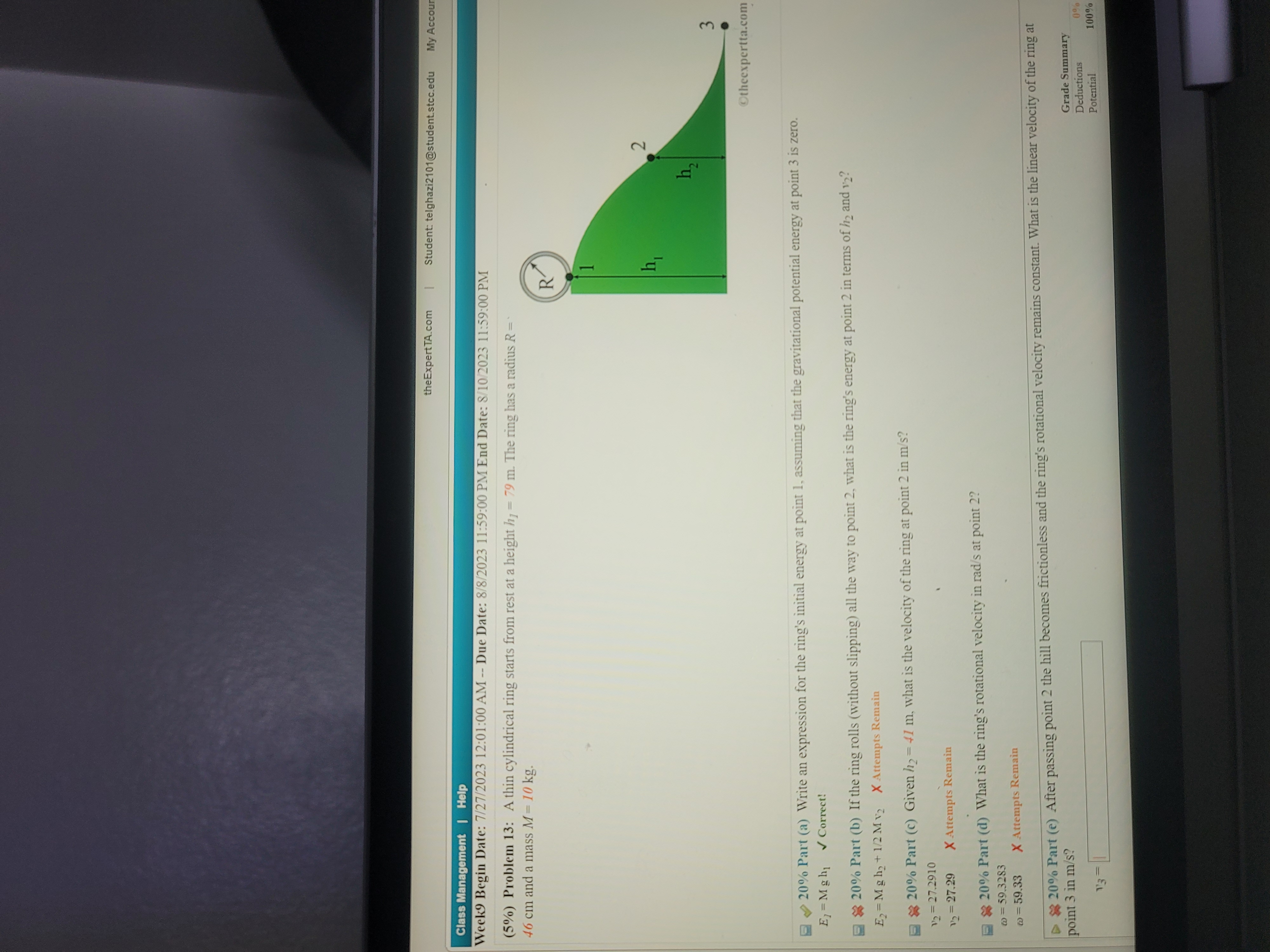 is moving in the positive x direction. Particle 2 is at (4