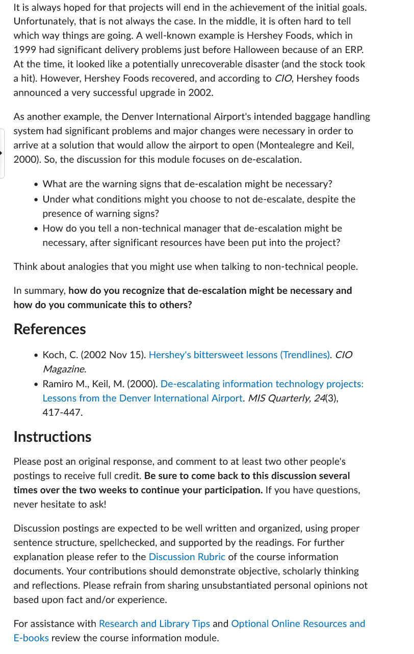  It is always hoped for that projects will end in the