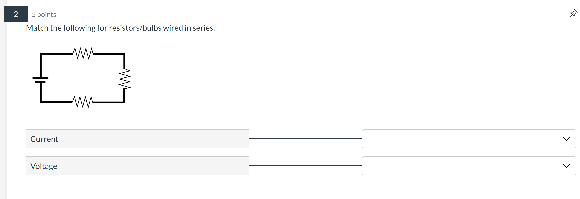 to 8 volt battery. The current through light bulb C is 29