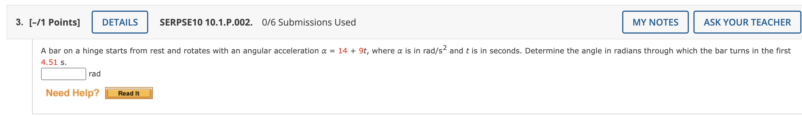radians per second per second? rad/s2 (b) Would doubling the angular acceleration