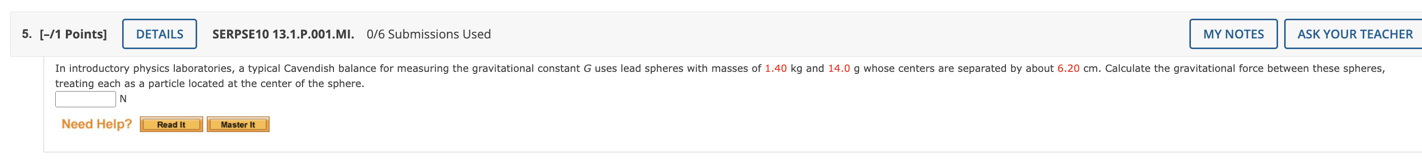 cm. If the total mass of the two objects is 5.05 kg,