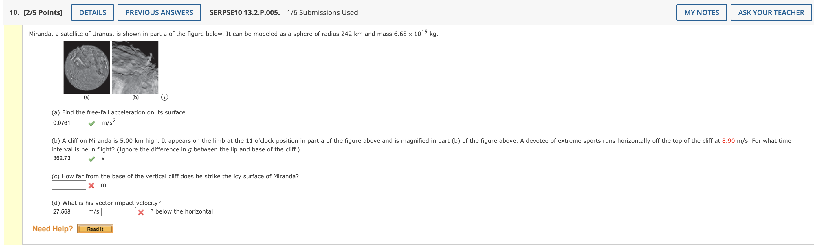 kg Need Help? 5. [-/1 Points] DETAILS SERPSE10 13.1.P.001.MI. 0/6 Submissions Used