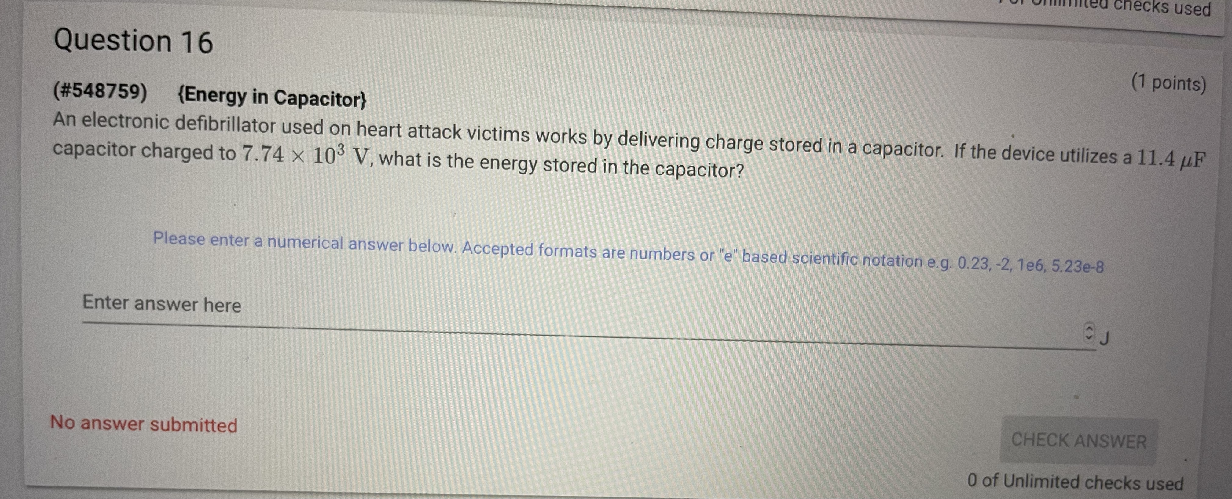 is the capacitance of a parallel plate capacitor having plates of area