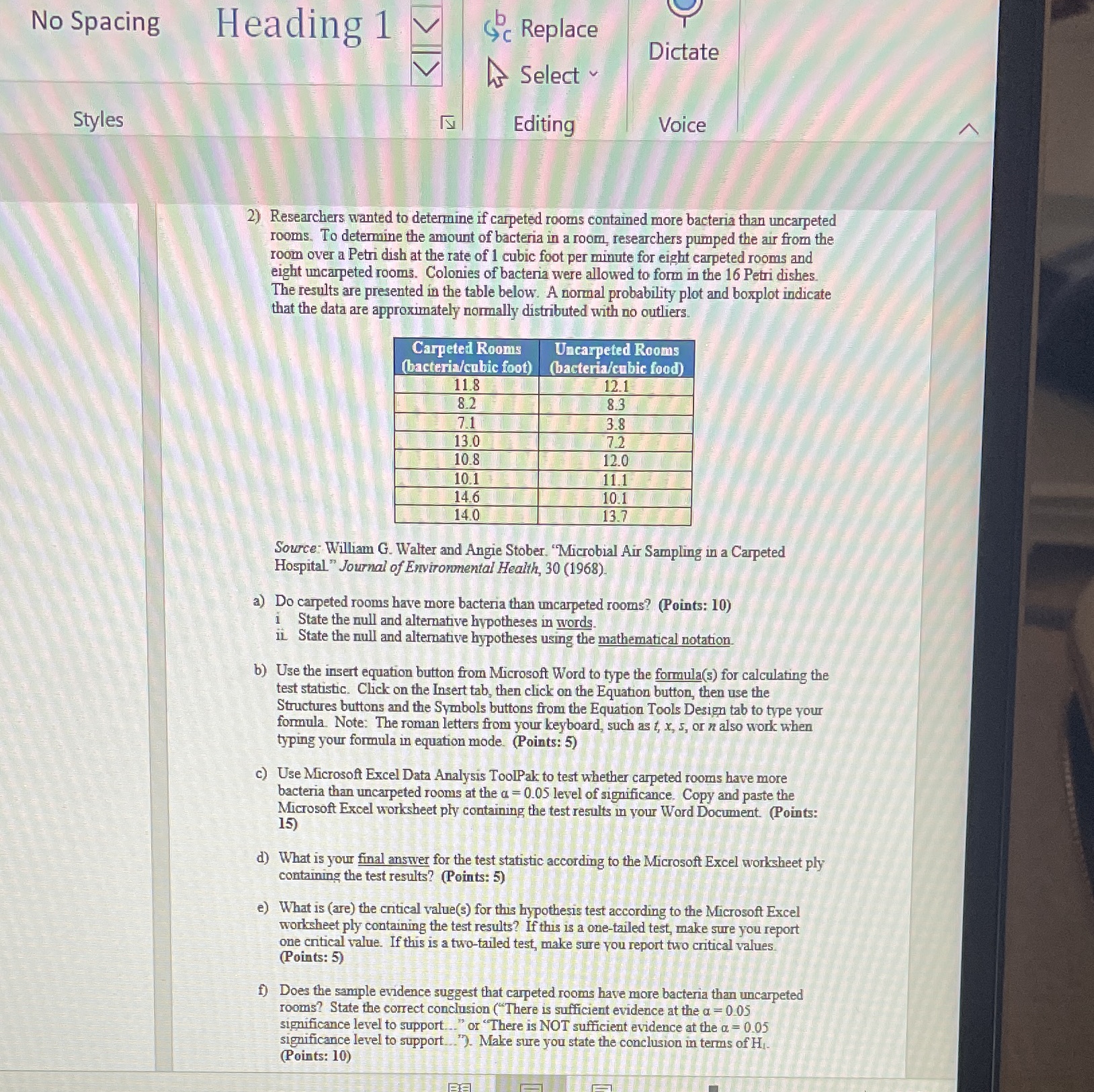  No Spacing Heading 1 V Gc Replace Dictate Select ~ Styles