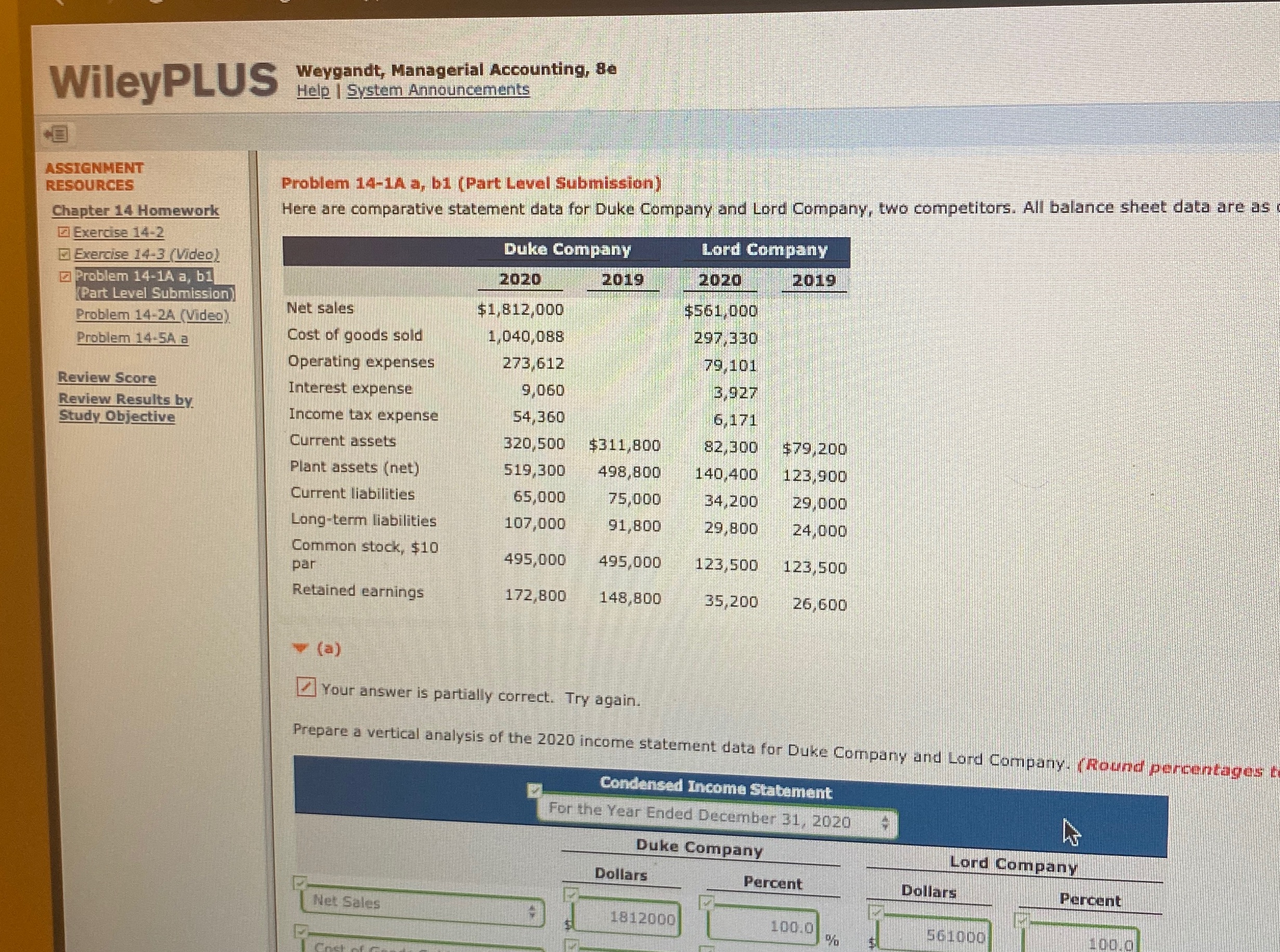 Find return on assets and return on common stockholders equity for both