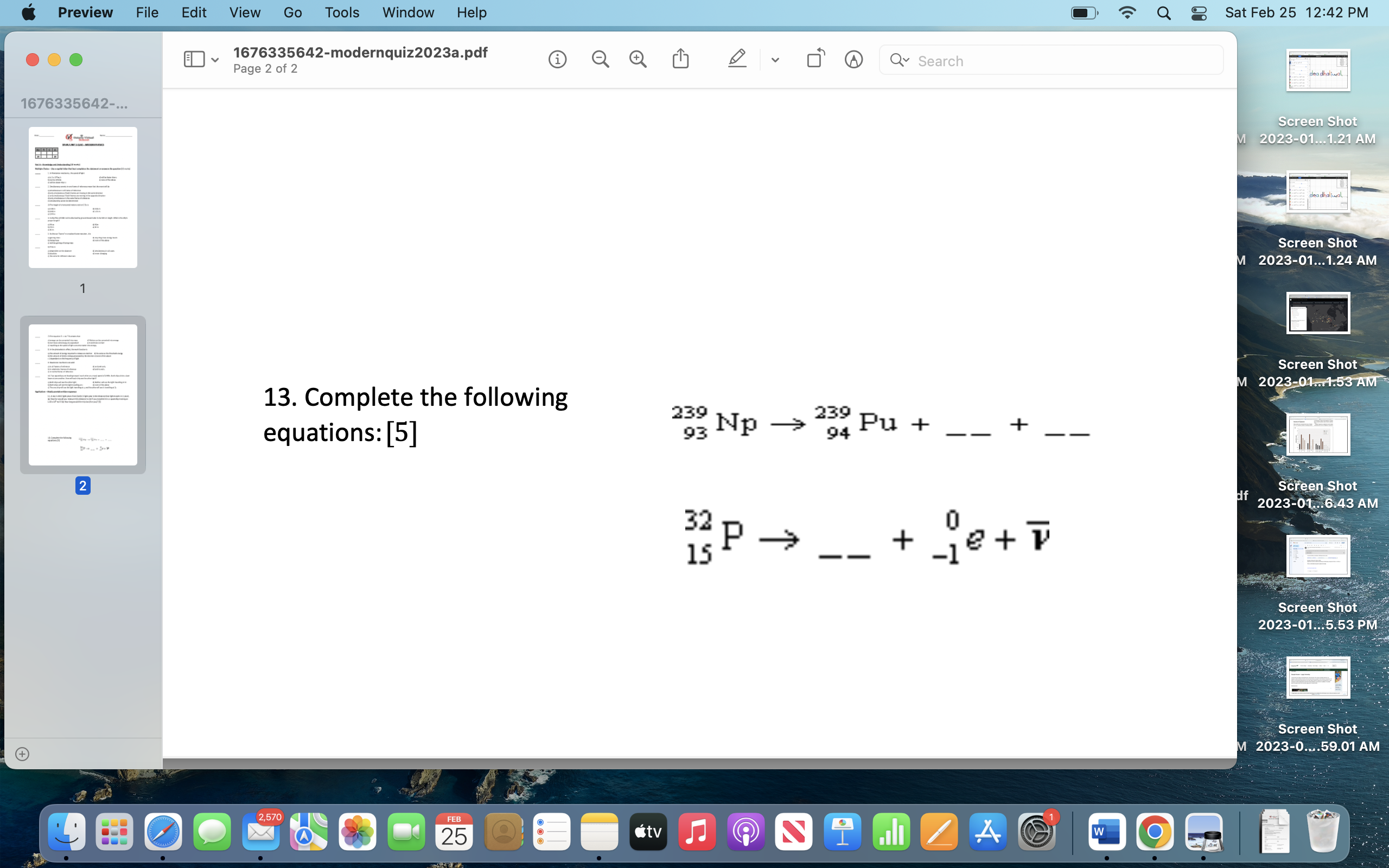 Feb 25 12:42 PM 1676335642-modernquiz2023a.pdf Page 2 of 2 1 Q Q
