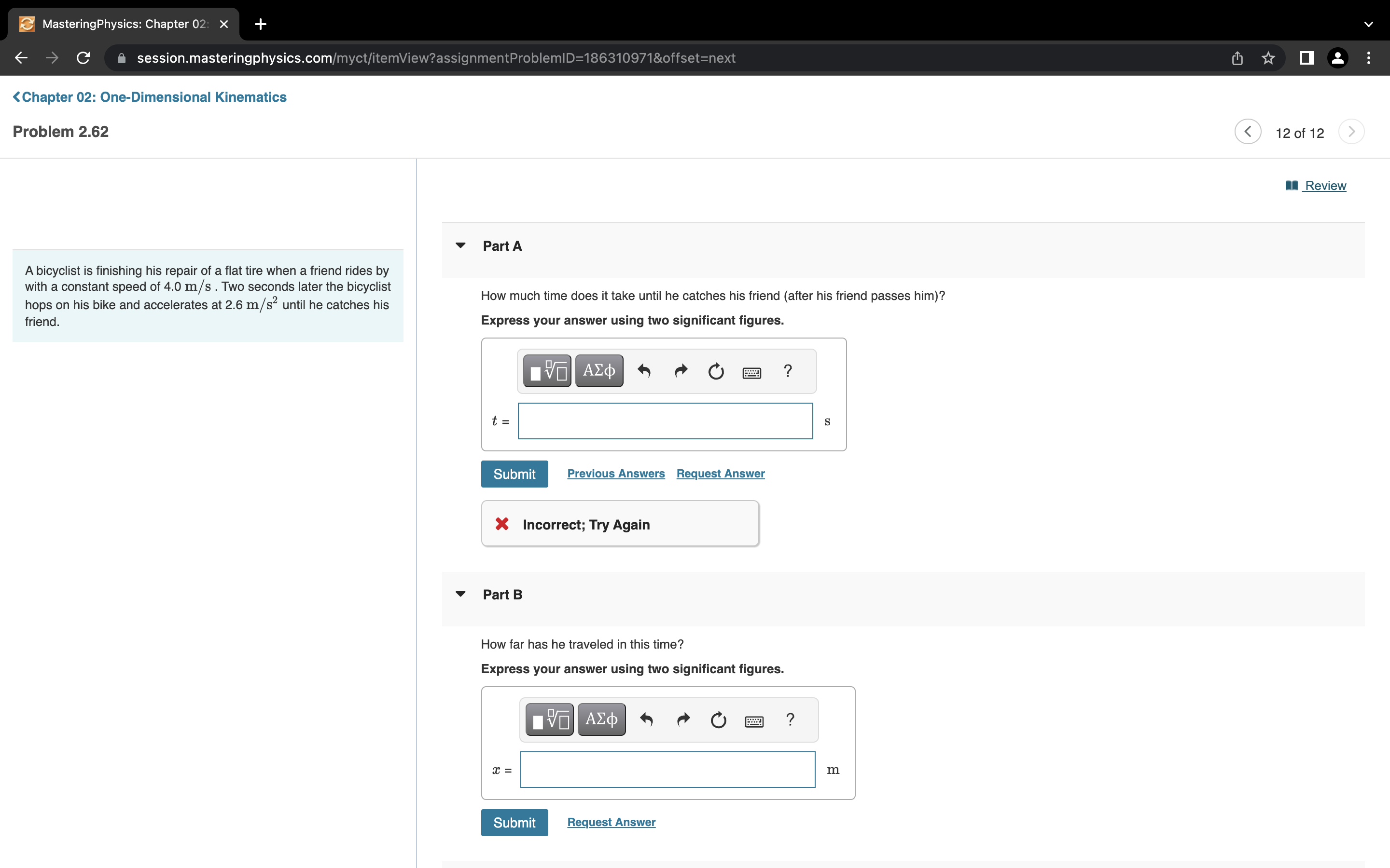 a friend rides by with a constant speed of 4.0 m/s .