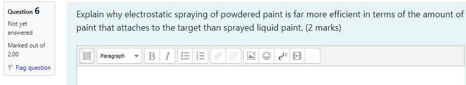 coating. Powder coating is much more like a photocopier or laser printer.