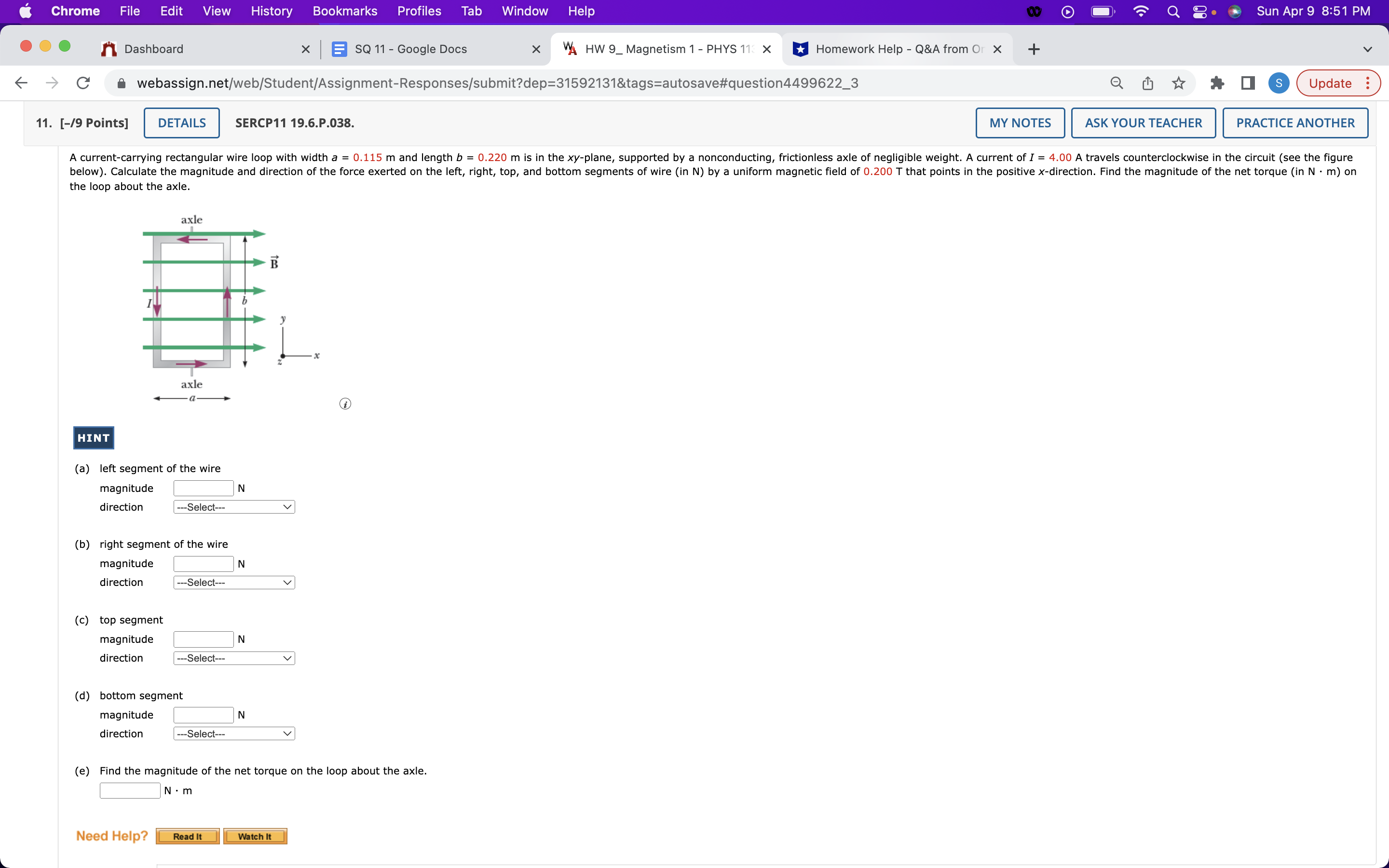  Chrome File Edit View History Bookmarks Profiles Tab Window Help Q