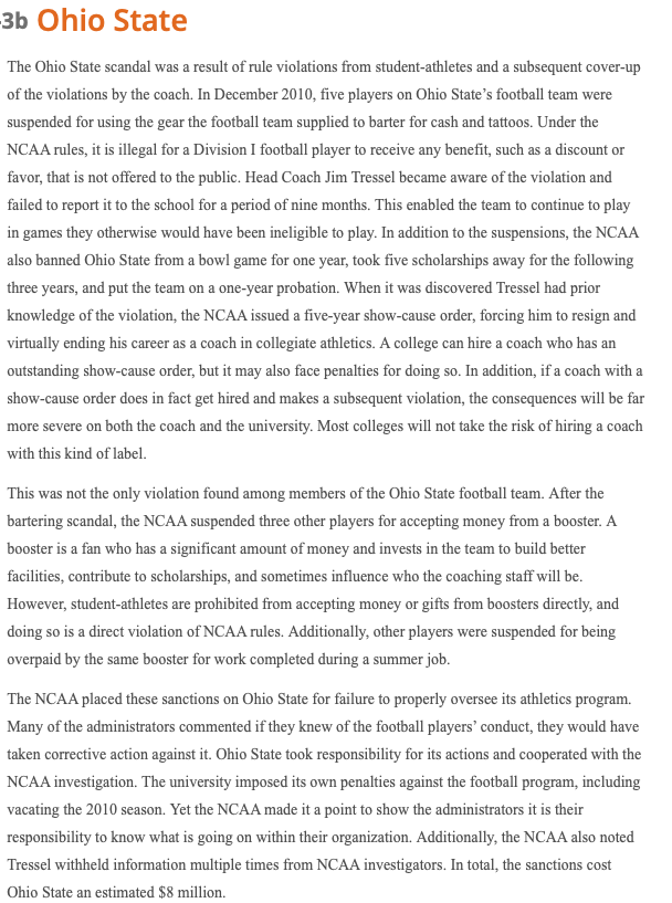 successful the football team, the more visibility it is given in the