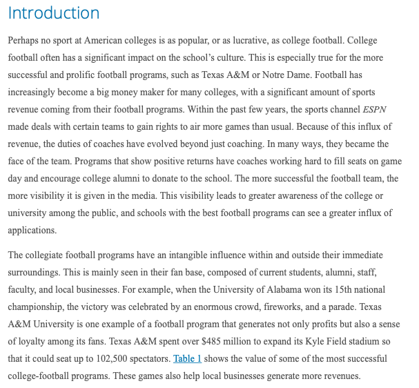 their fan base, composed of current students, alumni, staff, faculty, and local