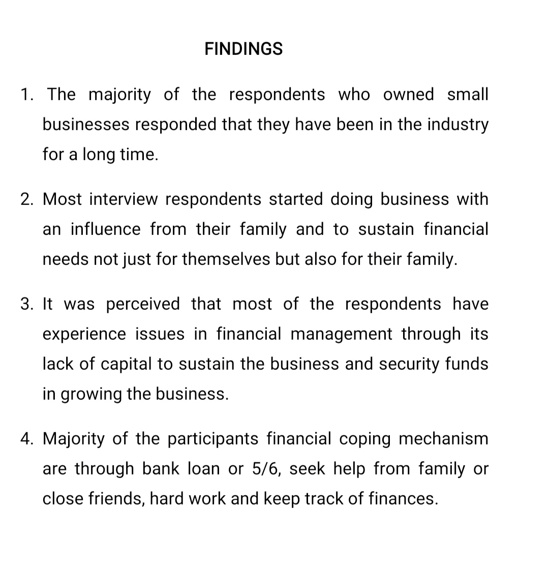 influence from their family and to sustain financial needs not just for