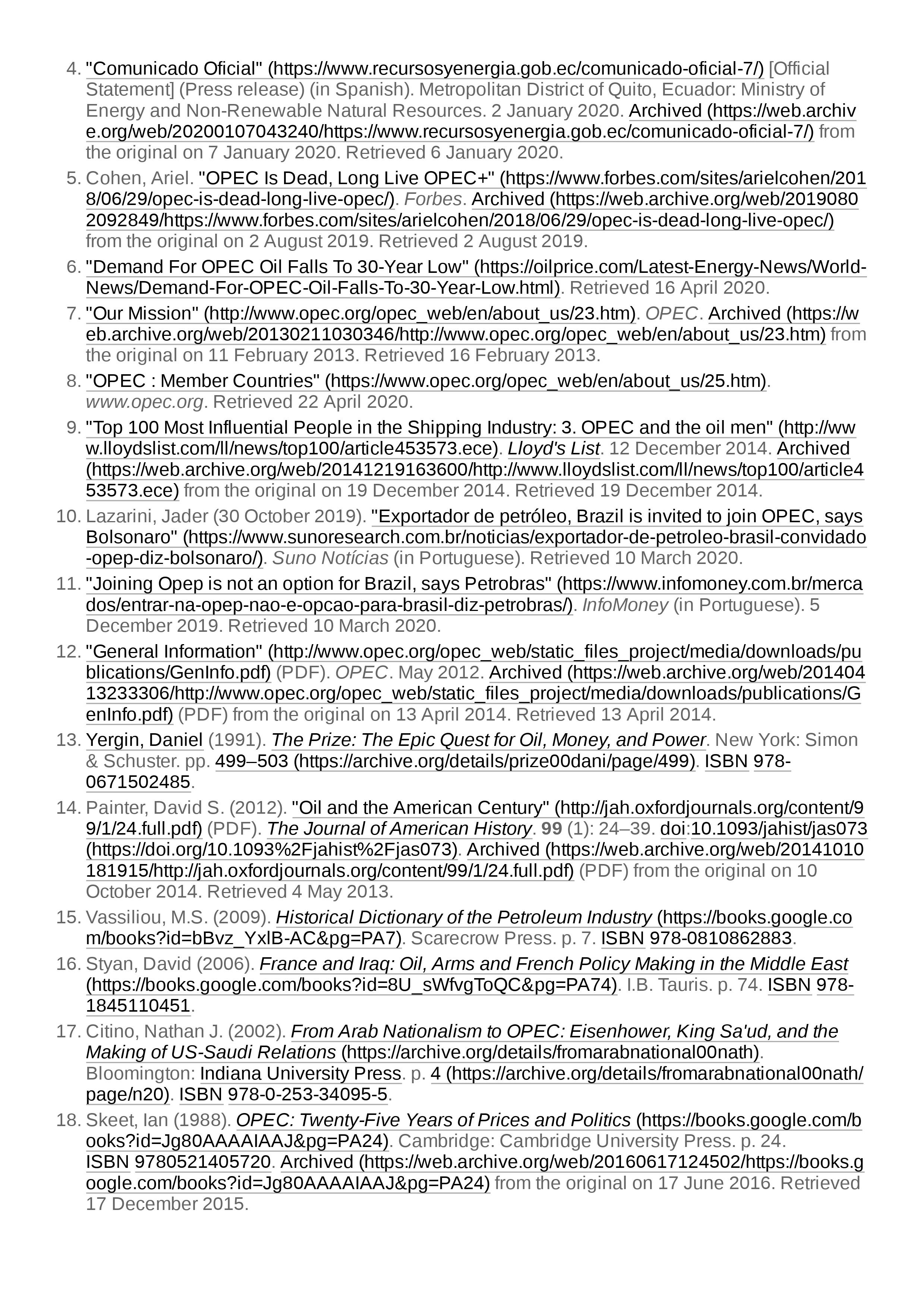 unify the petroleum policies of its member countries and Official English ensure